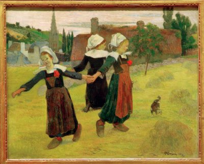 The Round of Little Breton Girls by Paul Gauguin